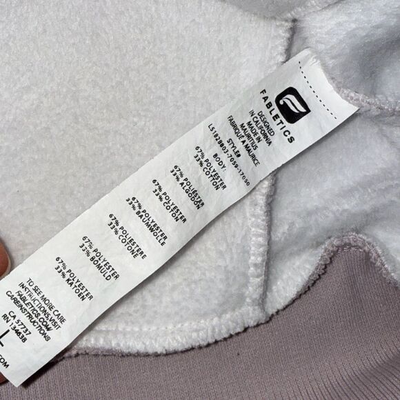 Fabletics Light Pink/Purple Cowl Neck Sweater - Picture 8 of 10